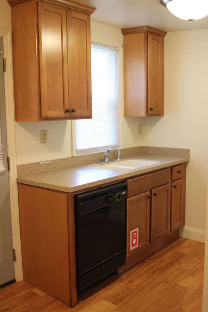 student apartments for rent in Cortland New York 126 1/2 Tompkins St. Kitchen