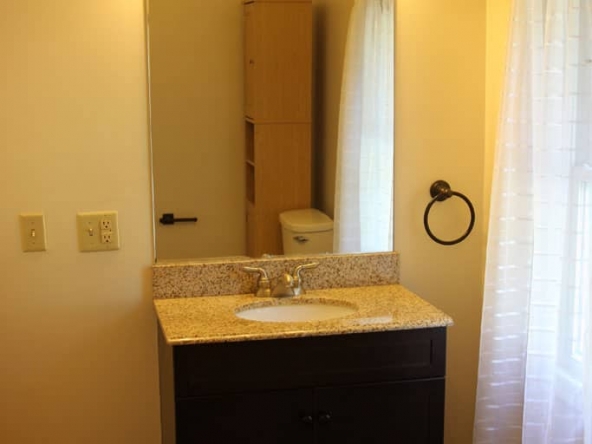 student apartments for rent in Cortland New York 126 1/2 Tompkins St. Bathroom
