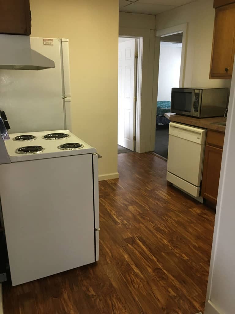 student apartments for rent in Cortland New York 62 Groton Ave. Apt. B Kitchen