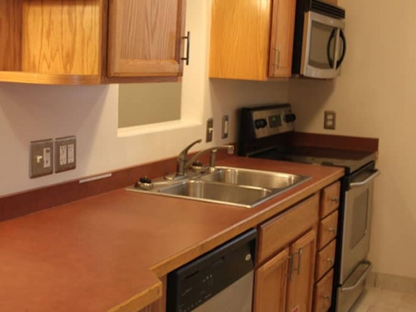 student apartments for rent in Cortland New York 73 1/2 Tompkins St. Kitchen