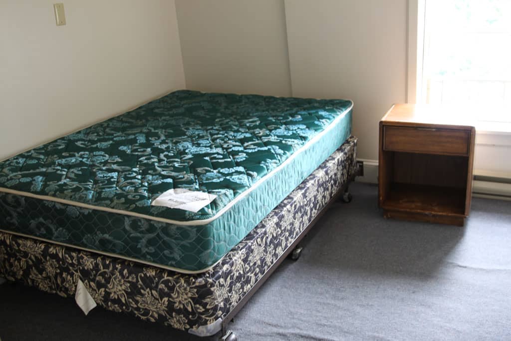 student apartments for rent in Cortland New York 73 1/2 Tompkins St. Bedroom
